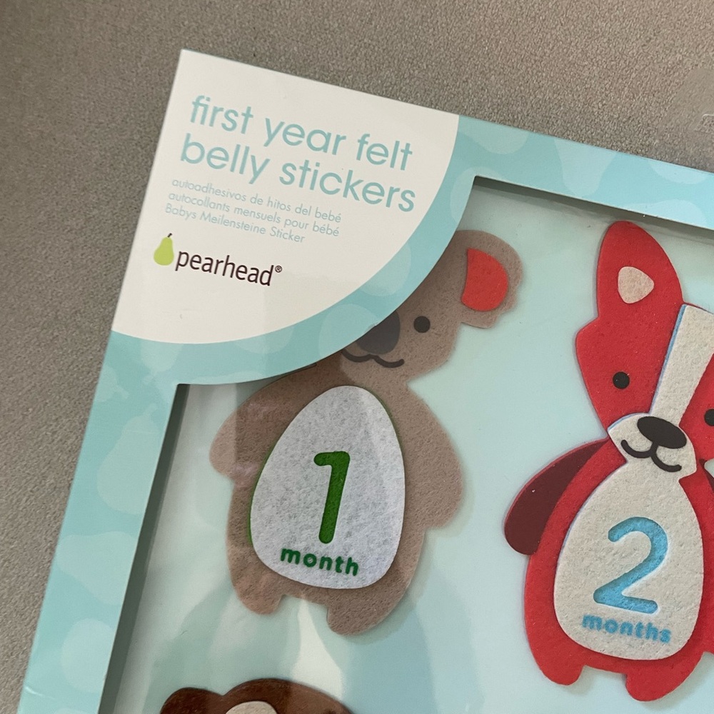 Pearhead First Year Felt Belly Sticker - Picture 3 of 6